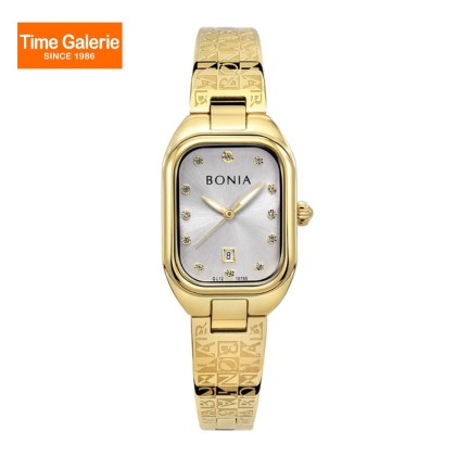 Bonia Monogram BNB10795-2217 Gold Stainless Steel Women Bonia Monogram BNB10795-2217 Gold Stainless Steel Women